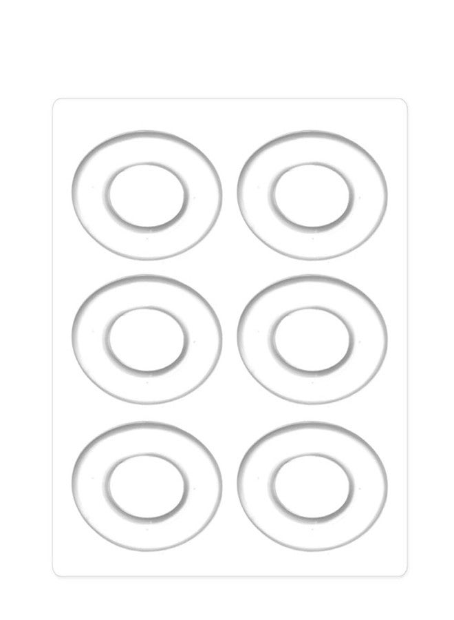 Quupy 6PCS Transparent Silicone Gel Foot Corn Rings Soft Callus Cushions Bunion Protector Pads Back Heel Shoes Sticky Caps Remover - Image 1